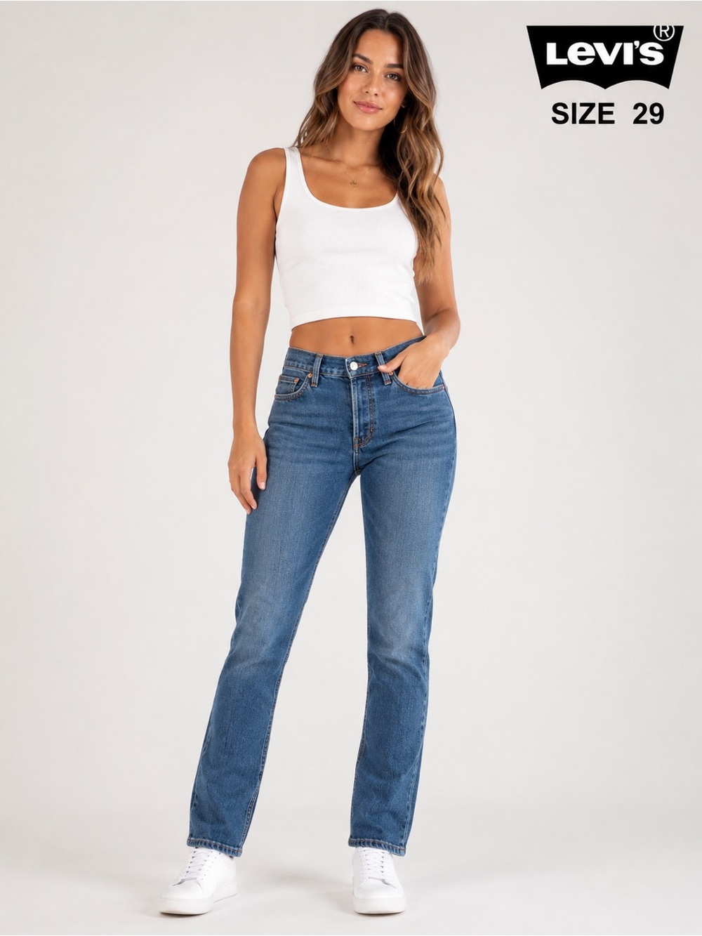Levi's Women's Skinny Jeans in Medium Blue Wash